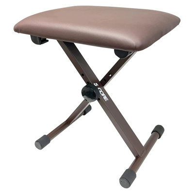5 Core Keyboard Bench X Style Piano Stool Thick Padded 12 to 18.5 inch Adjustable Keyboards Chair Clebert by Ebern Designs