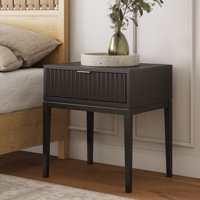 Carrera Solid + Manufactured Wood Nightstand by George Oliver
