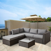 Noralf 5- Person Outdoor Seating Group with Cushions