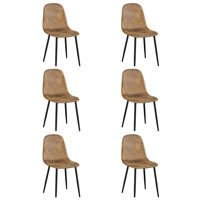 Felisity Solid Back Side Chair in Brwon by 17 Stories