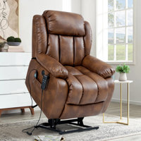 Saidee Lay Flat Dual Motor Power Lift Recliner Chair with Vibrating Massage and Heating, Infinite Position, 2 Remote Control, and Side Pockets, USB Po