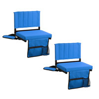 Briell Folding Stadium Seat with Cushions by Arlmont & Co.