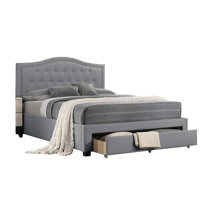 Rodeen Upholstered Tufted Storage Platform Bed