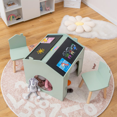 Merve Specialty 2 - Student Preschool Interactive Table and Chair Set by Isabelle & Max