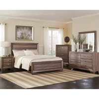 Canmore 4 Piece Bedroom Set in Washed Taupe by Millwood Pines