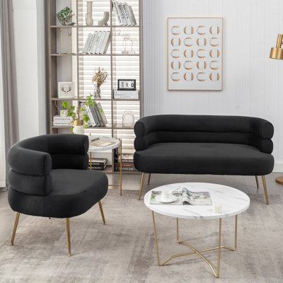 Malon 2 - Piece Velvet Living Room Set by Mercer41