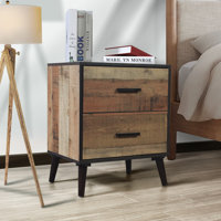 Scotte 2 - Drawer Nightstand in Natural Oak by 17 Stories
