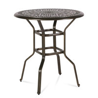 Round Outdoor Bar Table by Astoria Grand