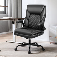 Ergonomic Faux Leather Home Office Chair by Red Barrel Studio