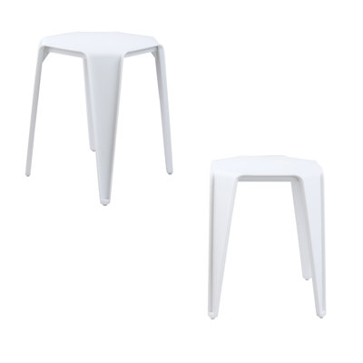 Lutfie Plastic Utility Stool by Ebern Designs