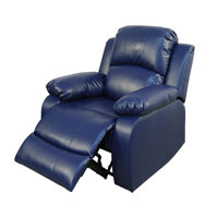 Azuredee 38.5" Wide Faux Leather Manual Standard Recliner