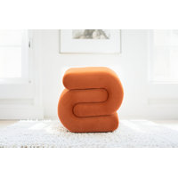 Serpa S-shape Ottoman-Makeup Stool-Footstool by Brayden Studio
