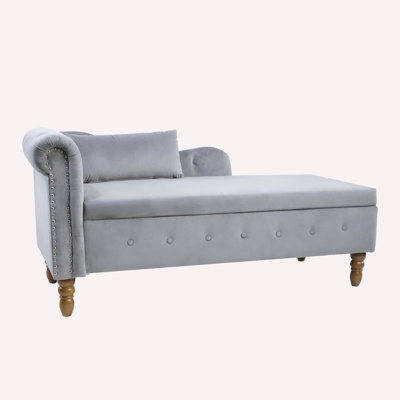 Hibner Upholstered Chaise Lounge by Rosdorf Park