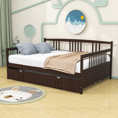Eolia Wood Daybed With Trundle by Wildon Home