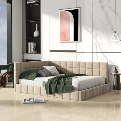 Brunwood Upholstered Corner Daybed by Everly Quinn