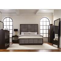 Vesik Upholstered Standard 4 Piece Bedroom Set by Wildon Home