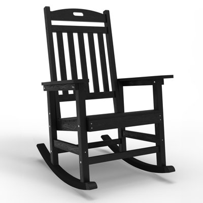 Waddon Oversized Modern Resin Rocking Adirondack Chair by Wildon Home