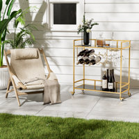Diajah Metal Bar Cart by Mercer41