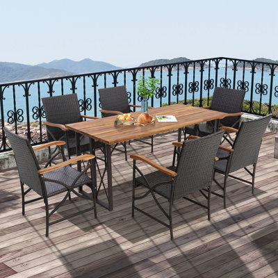 Keavin Outdoor Dining Chair by Red Barrel Studio