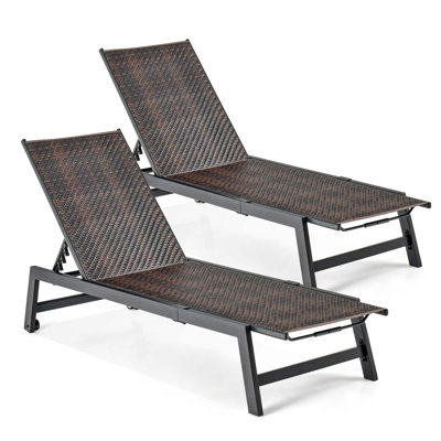 Bauske Outdoor Chaise Lounge by Wade Logan