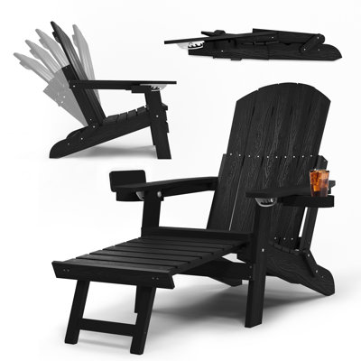 Proctorsville Foldable Outdoor Adirondack Chair by Rosecliff Heights