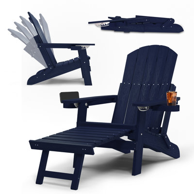 Proctorsville Foldable Outdoor Adirondack Chair by Rosecliff Heights