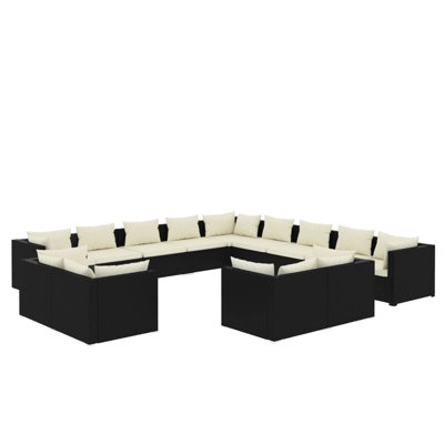 Calleis 27.6" Wide Square Patio Sectional Set with Cushions by Latitude Run