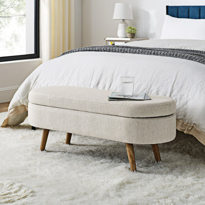Jazmyn Upholstered Flip Top Storage Bench by George Oliver