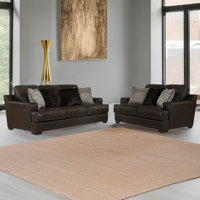 Collmar 2 Piece Genuine Leather Living Room Set by Hokku Designs