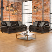 Chirs 2 - Piece Leather Living Room Set by Winston Porter