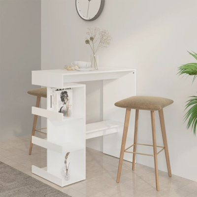 Dabu Counter Height 39.4" Trestle Dining Table by Ebern Designs