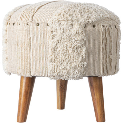 Lemelle Solid Wood Accent Stool by Dakota Fields