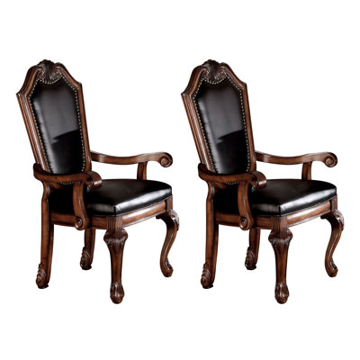 Amoi Arm Chairs with Queen Anne Legs by Bloomsbury Market