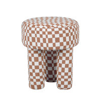 Checkered Stool by Wade Logan