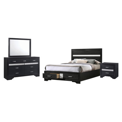 Elessa 4 Piece Bedroom Set by Wrought Studio