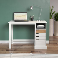 Kerena Solid Wood Writing Desk by Ebern Designs