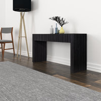 Beechler 60" Rectangular Teak Wood Console Table by Mikel Welch by Wade Logan