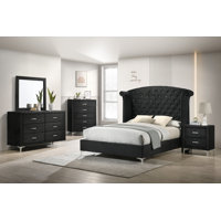 Rosmini Upholstered Standard 5 Piece Bedroom Set by Rosdorf Park