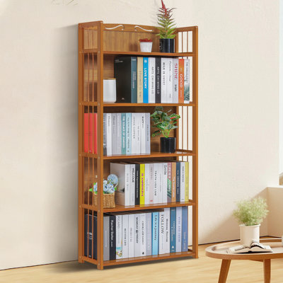 Kambrina Bamboo Bookcase Storage Bookshelf