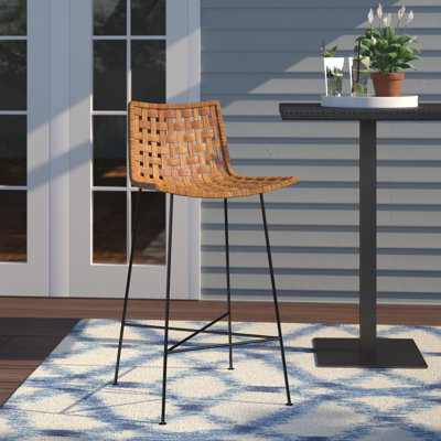 Cathaline Patio Bar Stool by Wade Logan