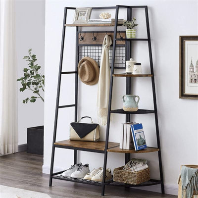 Iron Hall Tree with Bench and Shoe Storage by 17 Stories