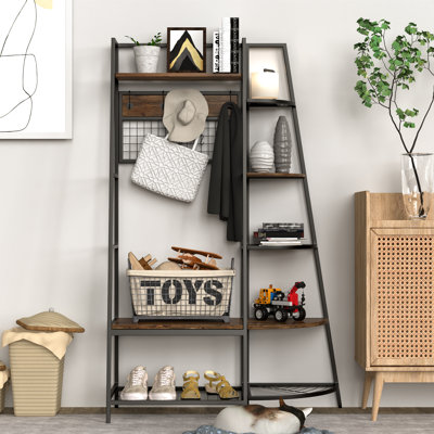 Iron Hall Tree with Bench and Shoe Storage by 17 Stories