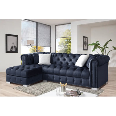Asher U-Shape Sectional Sofa, 150.4" Wide Chenille Sofa with USB by House of Hampton