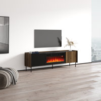 Billye TV Stand for TVs up to 78" with Electric Fireplace Included