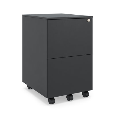 Ceha 2-Drawer Mobile File Cabinet with Lock by Latitude Run