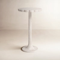 Valerian Solid Wood Pedestal End Table by Birch Lane