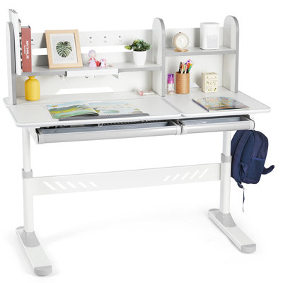 Labarbera Writing Desk with Bookcase by Viv + Rae