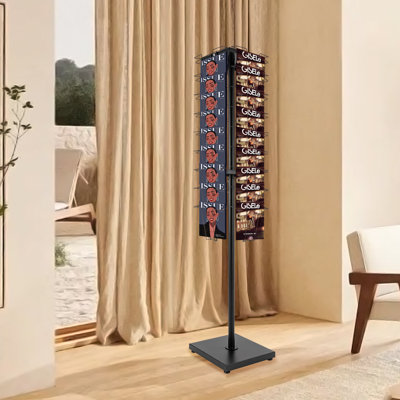 Machlan Metal Free Standing Magazine Rack by Rebrilliant
