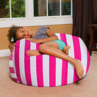 Bean Bag Chair, Big Comfy Bean Bag Chair for Reading, Gaming and Watching TV, with Removable and Washable Cover, Bean Bag For Kids, and Teens in Multi by Posh Creations