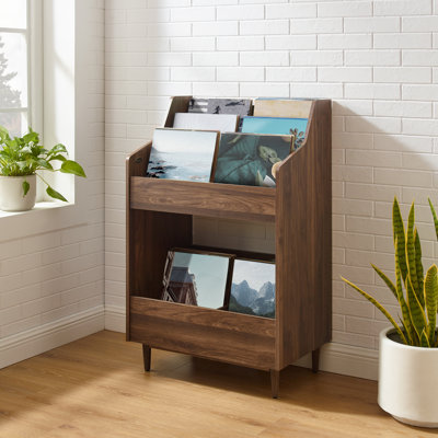 Record Storage Stand Black by Hokku Designs